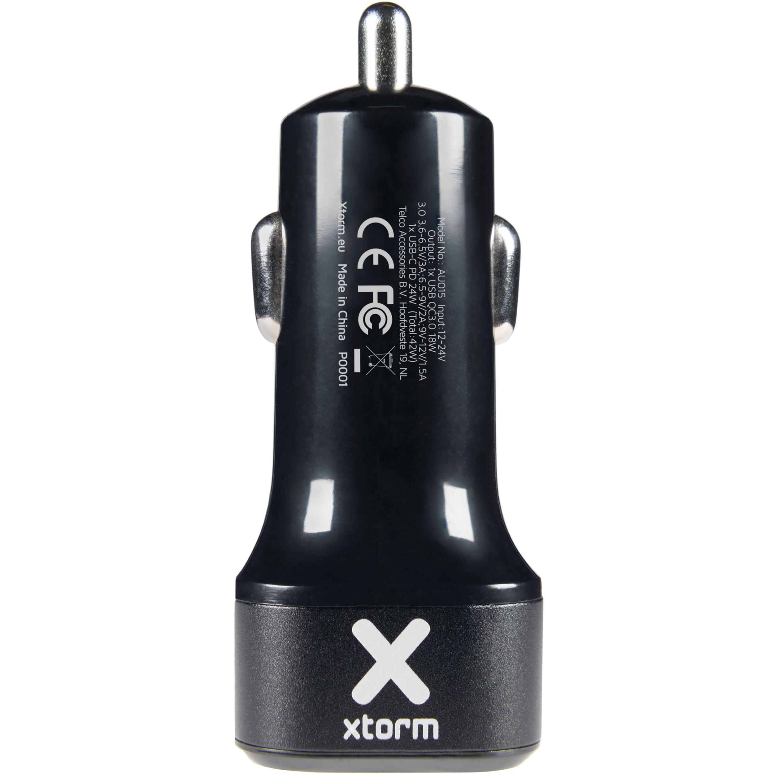 Xtorm Autolader Pro - USB + USB-C Autolader - 48W - Zwart 2/3