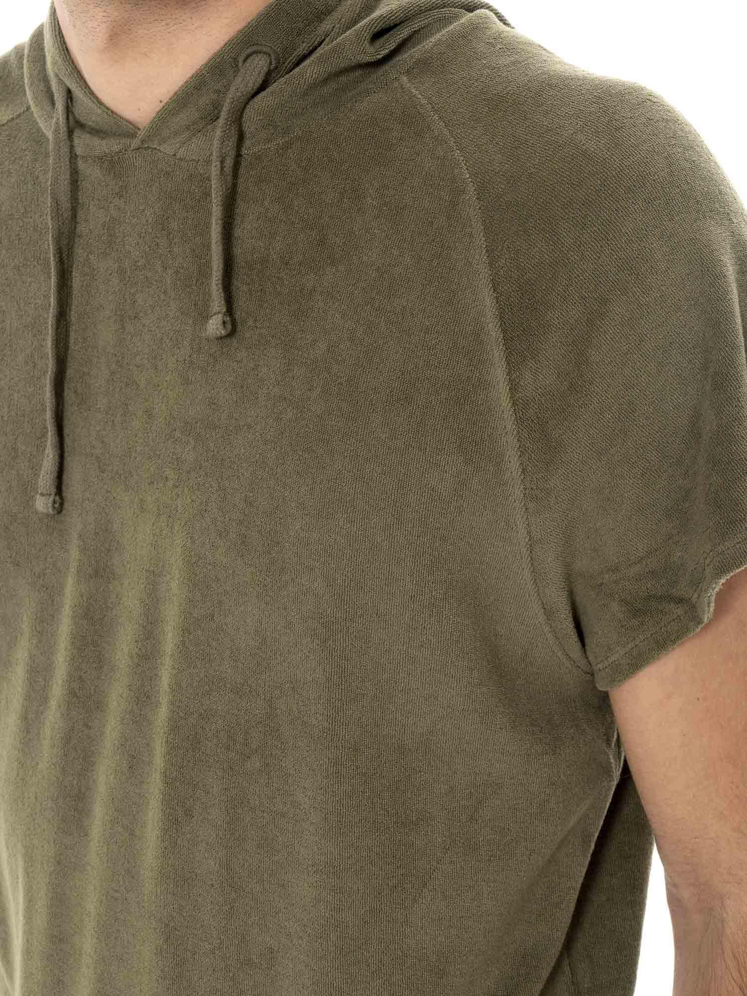 Sweat-shirts sans manches en coton éponge Leone Natural pour hommes 4/6