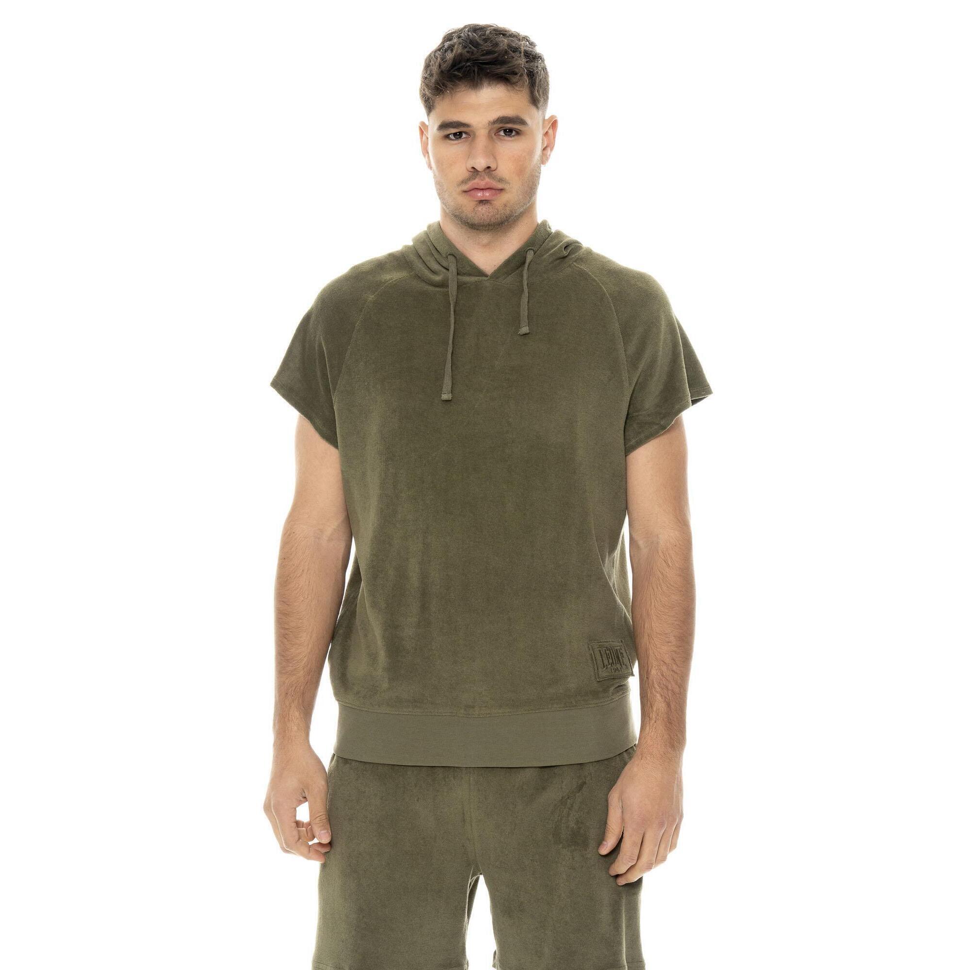 Leone 1947 Apparel - Sweat-shirt Sans Manches Homme Leone Natural En Coton Éponge - Sweat-shirt - Vert - Decathlon