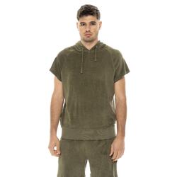 Sweat-shirt sans manches homme Leone Natural en coton éponge