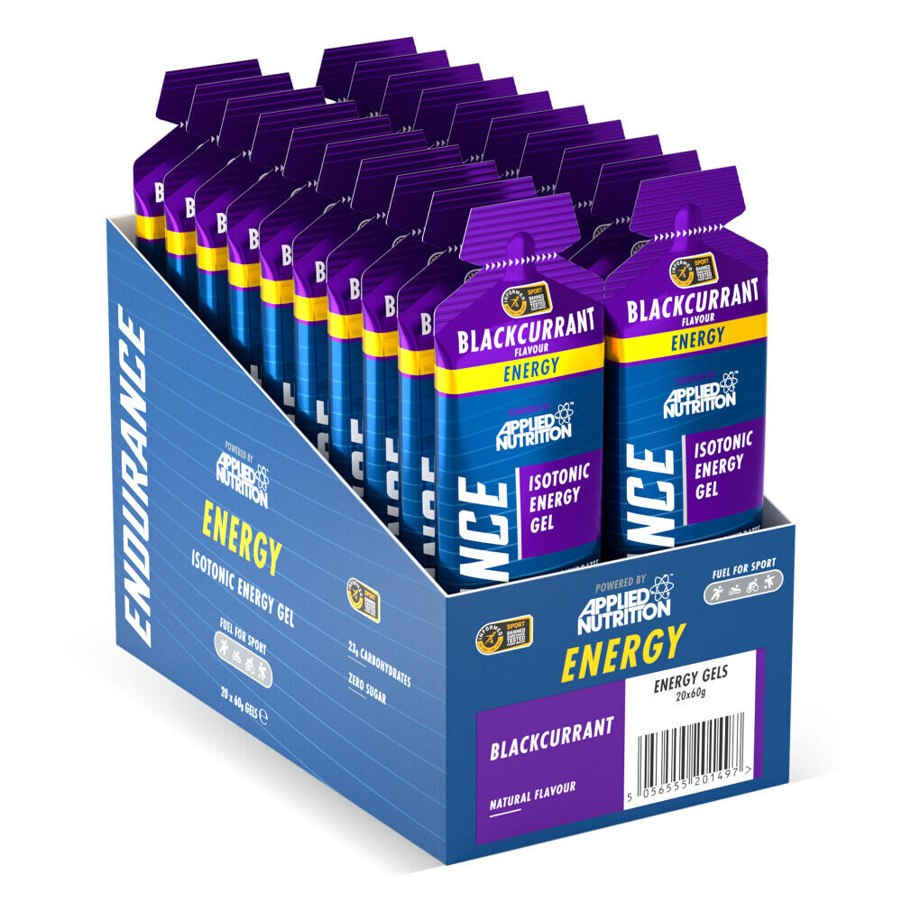 Applied Nutrition - Gels Énergétiques - Isotonic Energy Gel - Cassis Boite De 20 - Dosette Isotonique - Decathlon