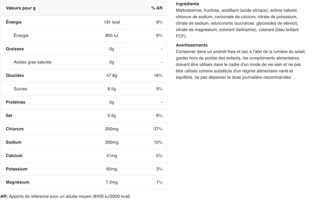 Boisson isotonique - Endurance Energy & Electrolyte Powder - Citron Citron Vert 2/3