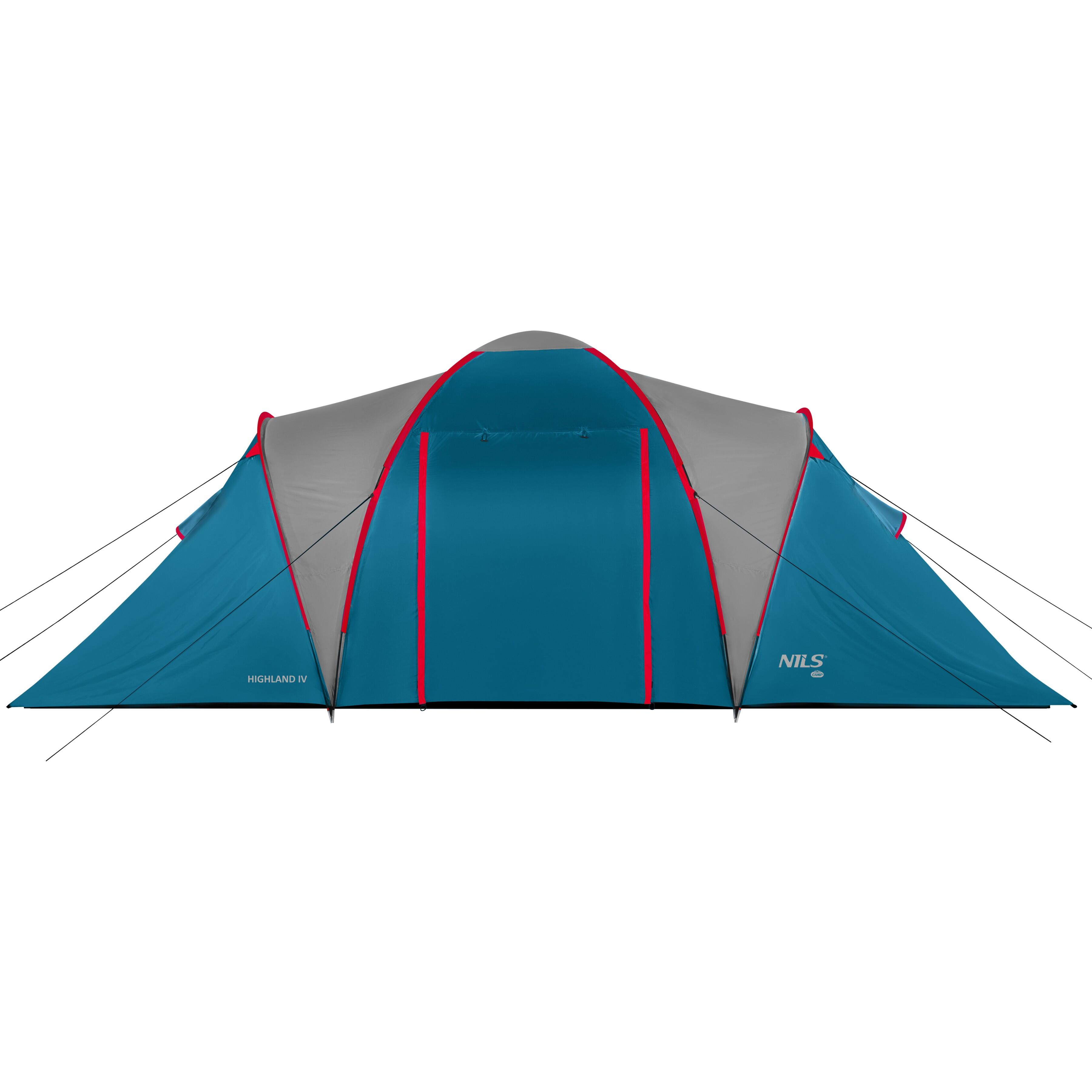 Namiot Kempingowy Highland Nils Camp Nc6031 Niebiesko- Jasno Szary