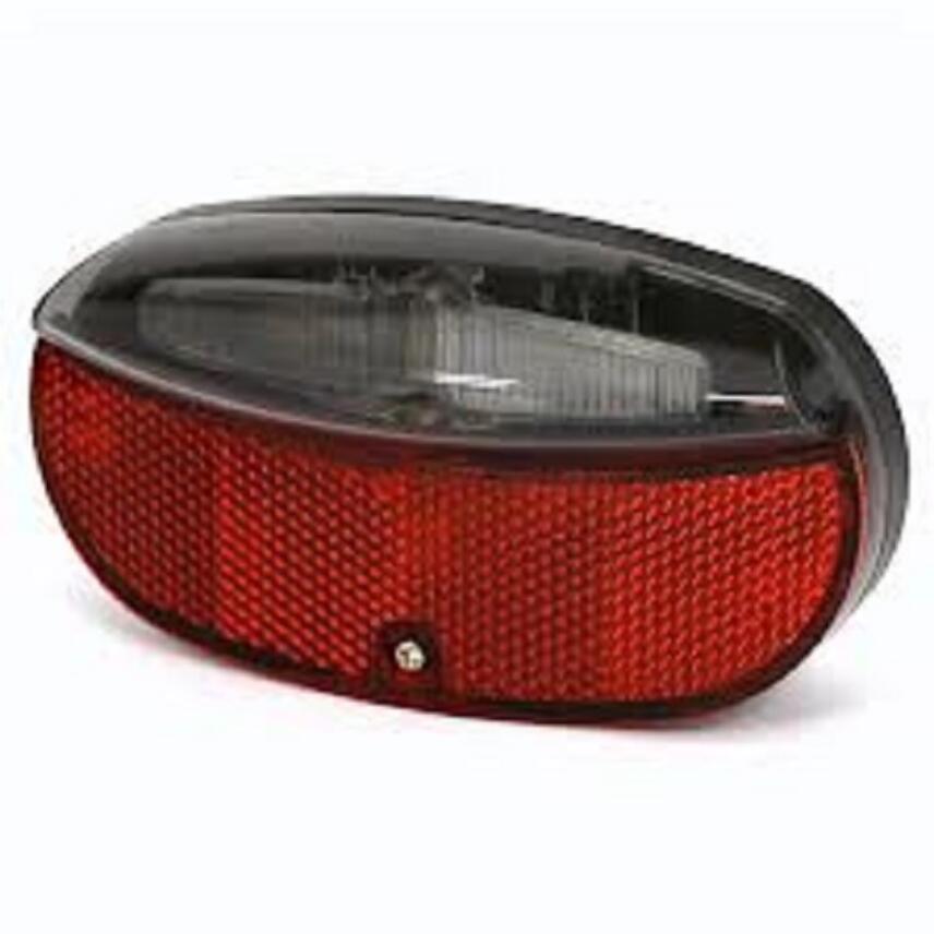 Union LED Rear Light, 80 mm, Battery-Powered, Red.