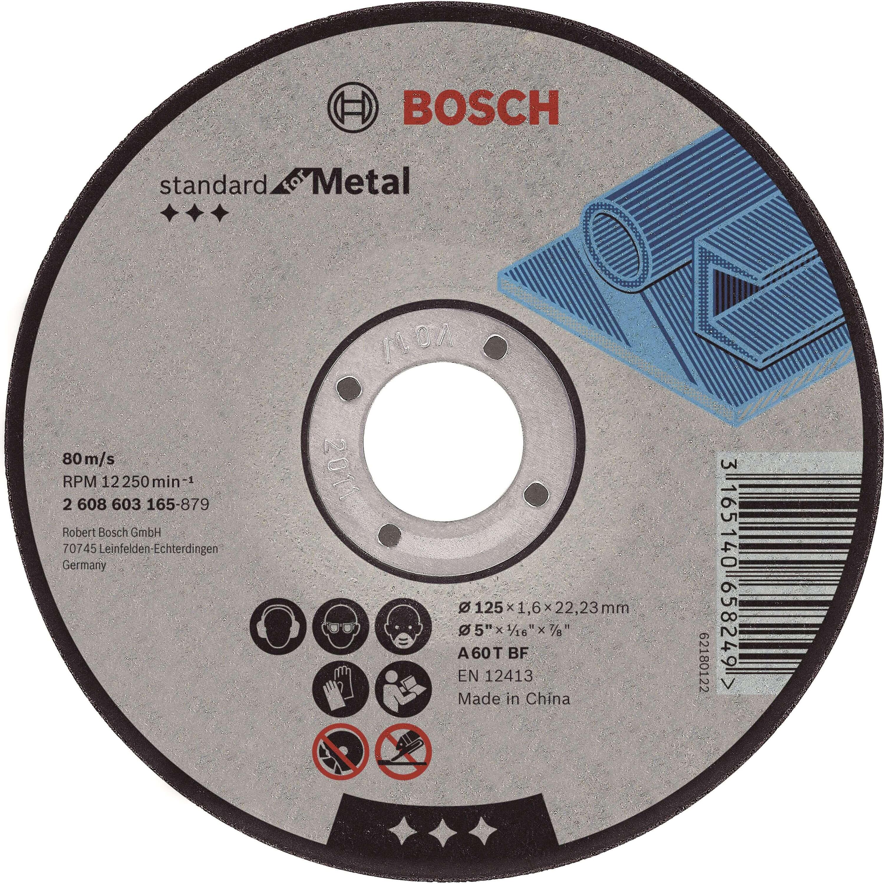BOSCH Bosch Professionele doorslijpschijf recht 125 mm