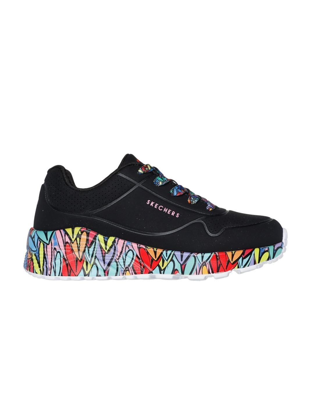 Sapatilhas para mulher skechers uno lite multicolor