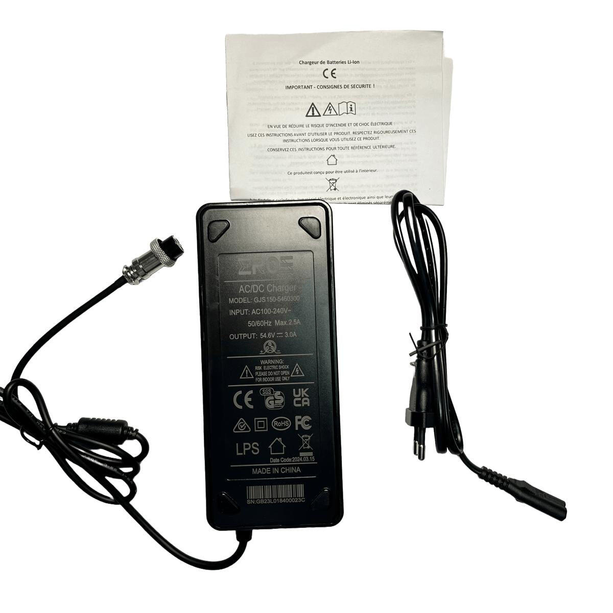 Chargeur Standard pour Trottinette Électrique Weebot Maverick (Uniquement) 4/6