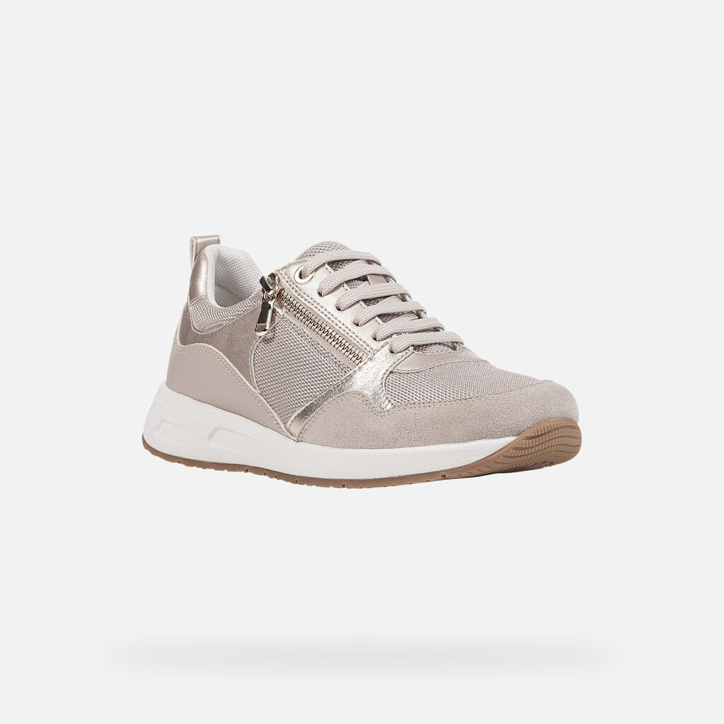 Baskets Femme BULMYA WOMAN Or Clair/Beige 3/7
