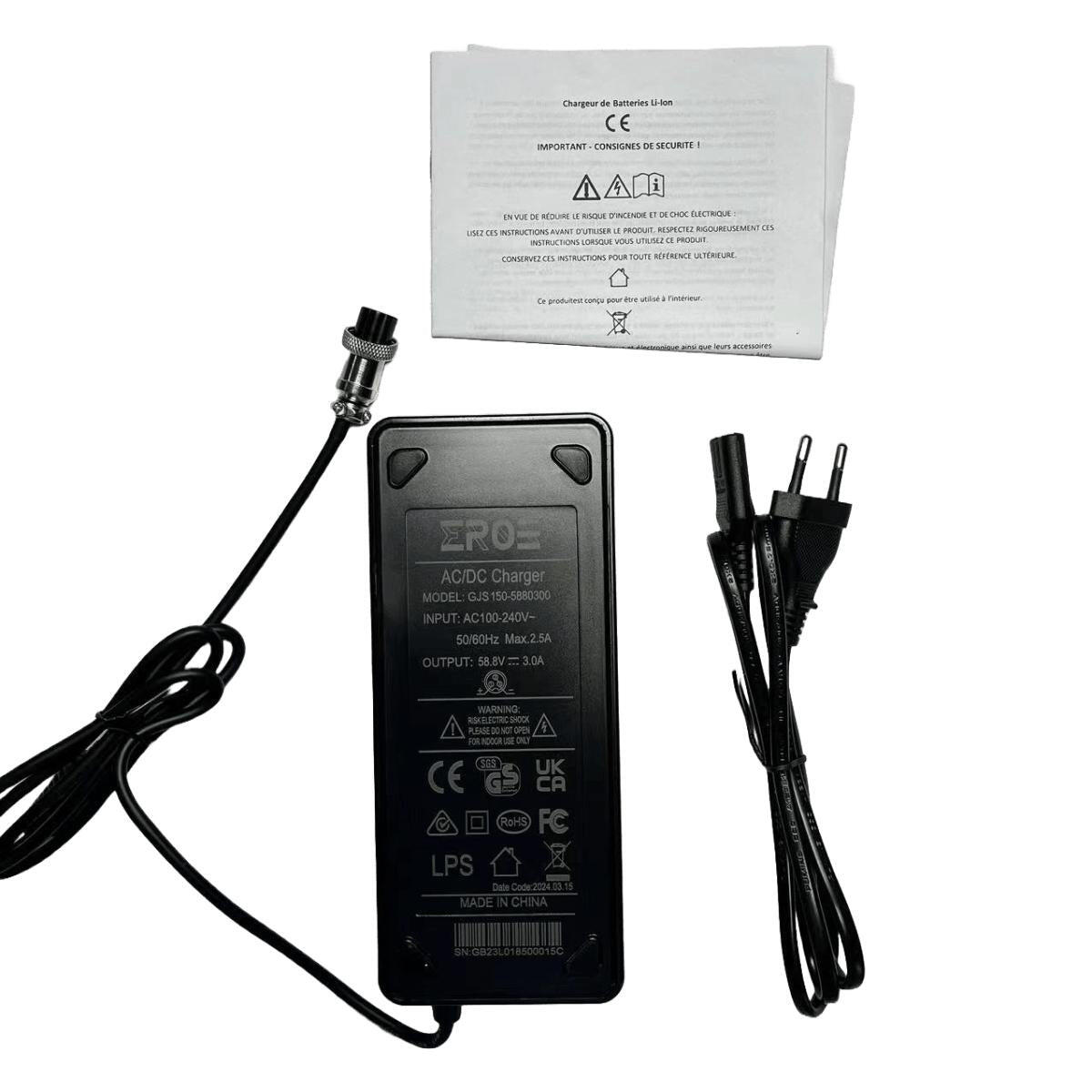 Chargeur Standard pour Trottinette Électrique Weebot Omaha (Uniquement) 5/6