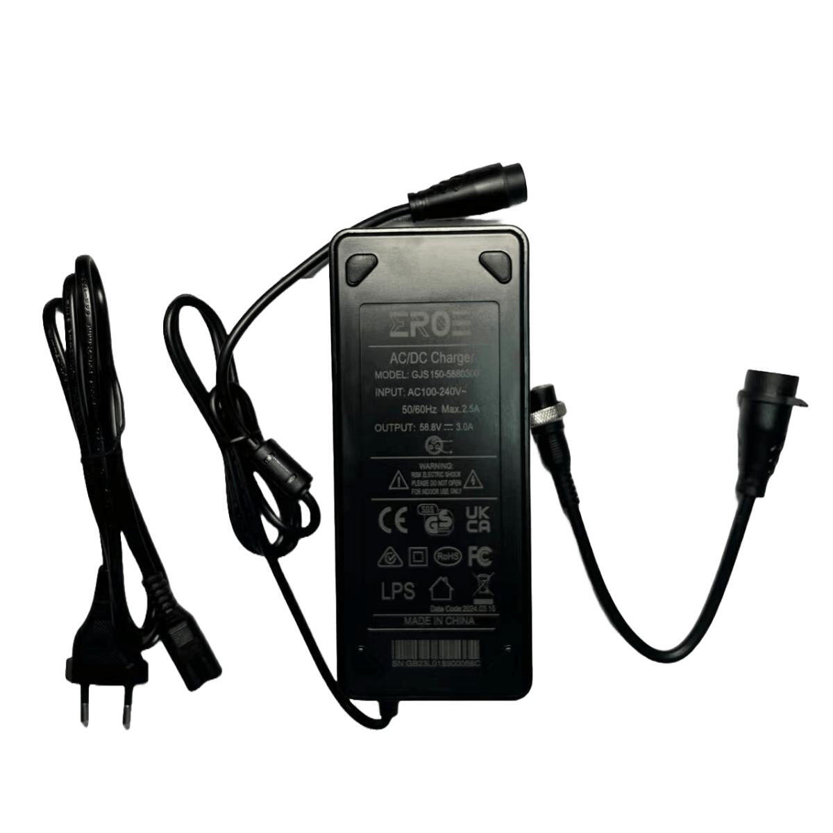 Chargeur Standard Universel de Trottinette Électrique pour Batterie 52V 4/6