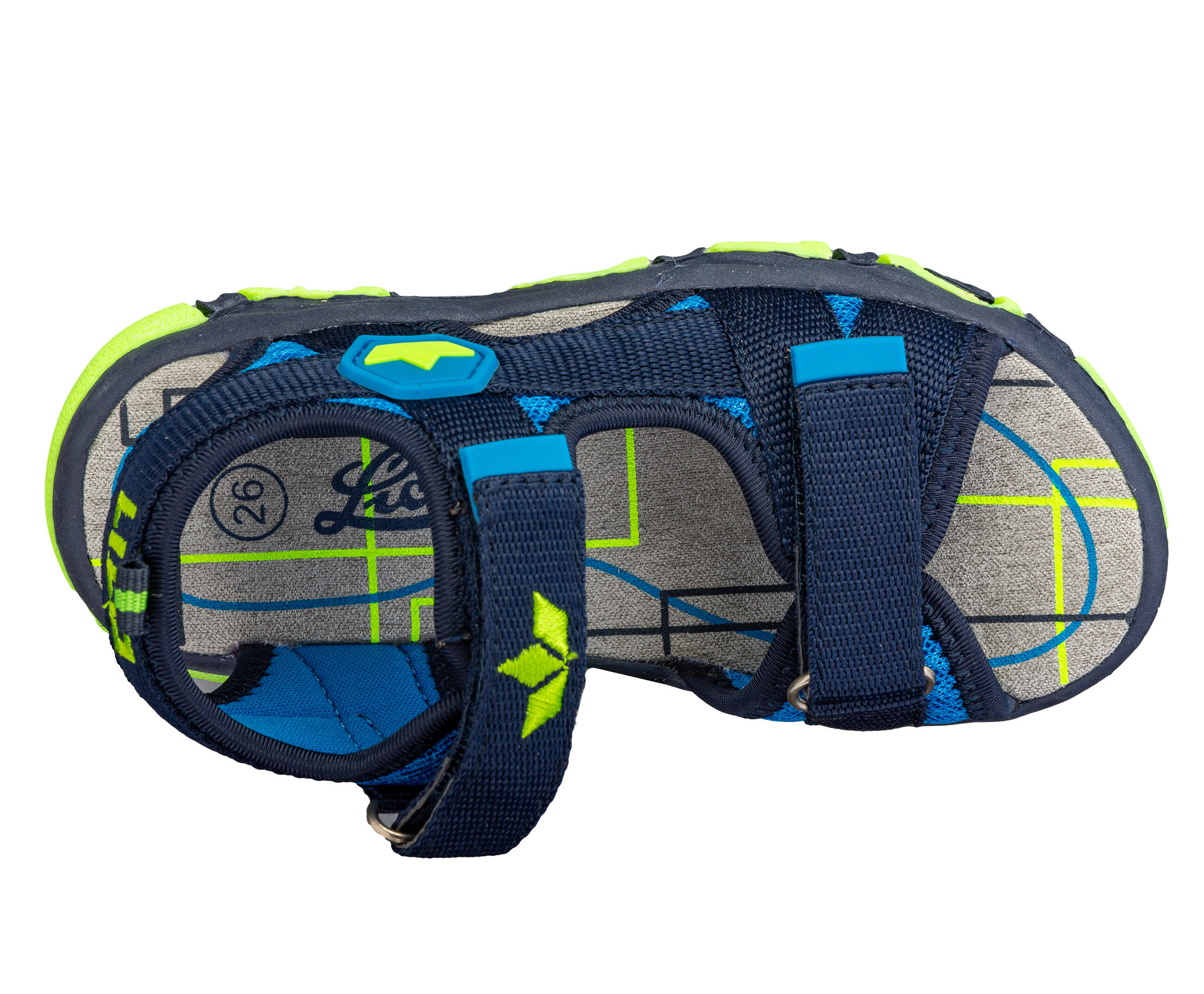 Sandale enfant - randonnée - légère, confortable, doublé velcro - dunkelblau 5/6