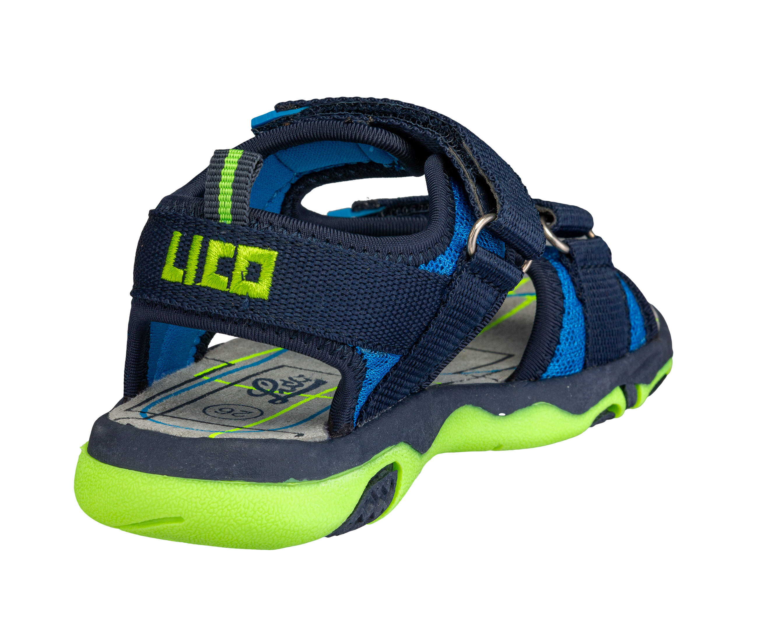 Sandale enfant - randonnée - légère, confortable, doublé velcro - dunkelblau 4/6