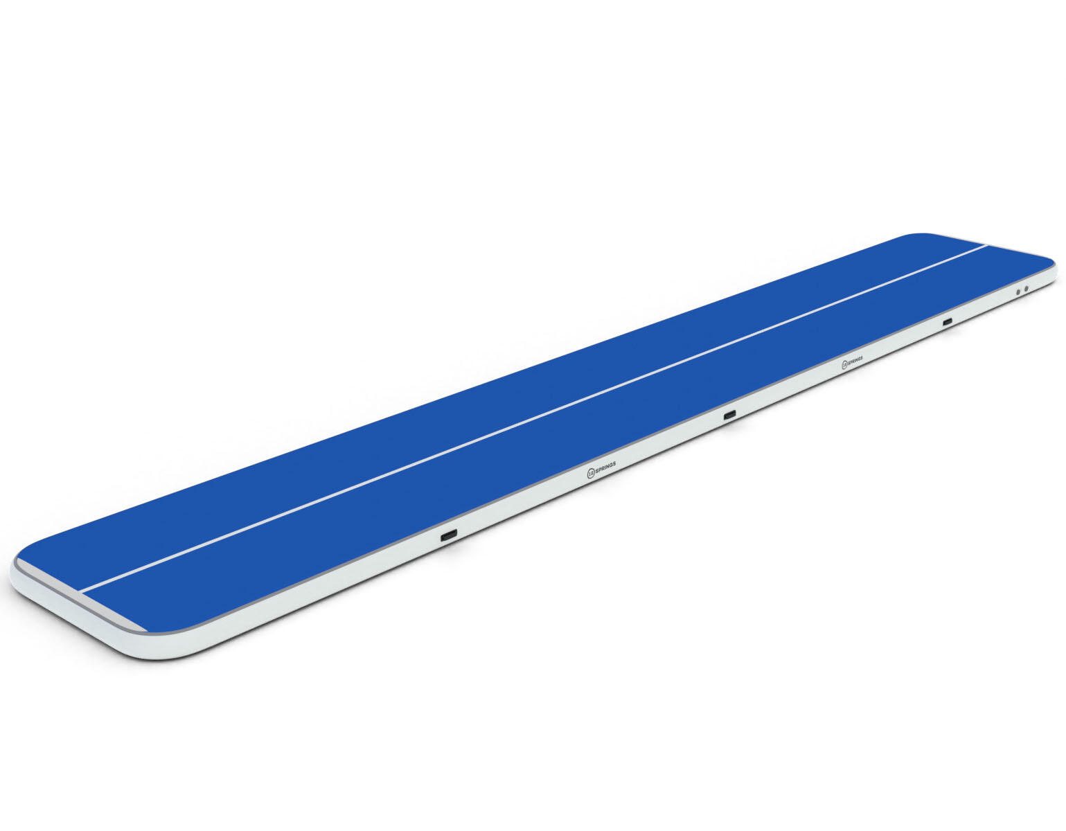 12SPRINGS Airtrack 12spring 1500x200x20 cm Plus Blauw/wit