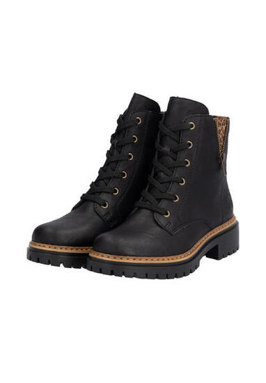 Rieker Damen Biker Boots Stiefelette Stiefel 72617-00 schwarz