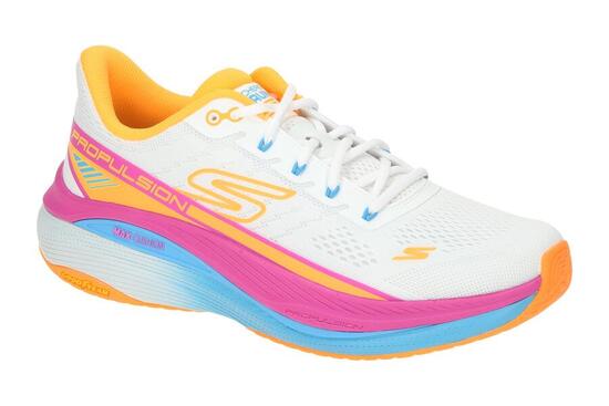 Skechers MAX CUSHIONING Propulsion Schuhe weiß multi 128901