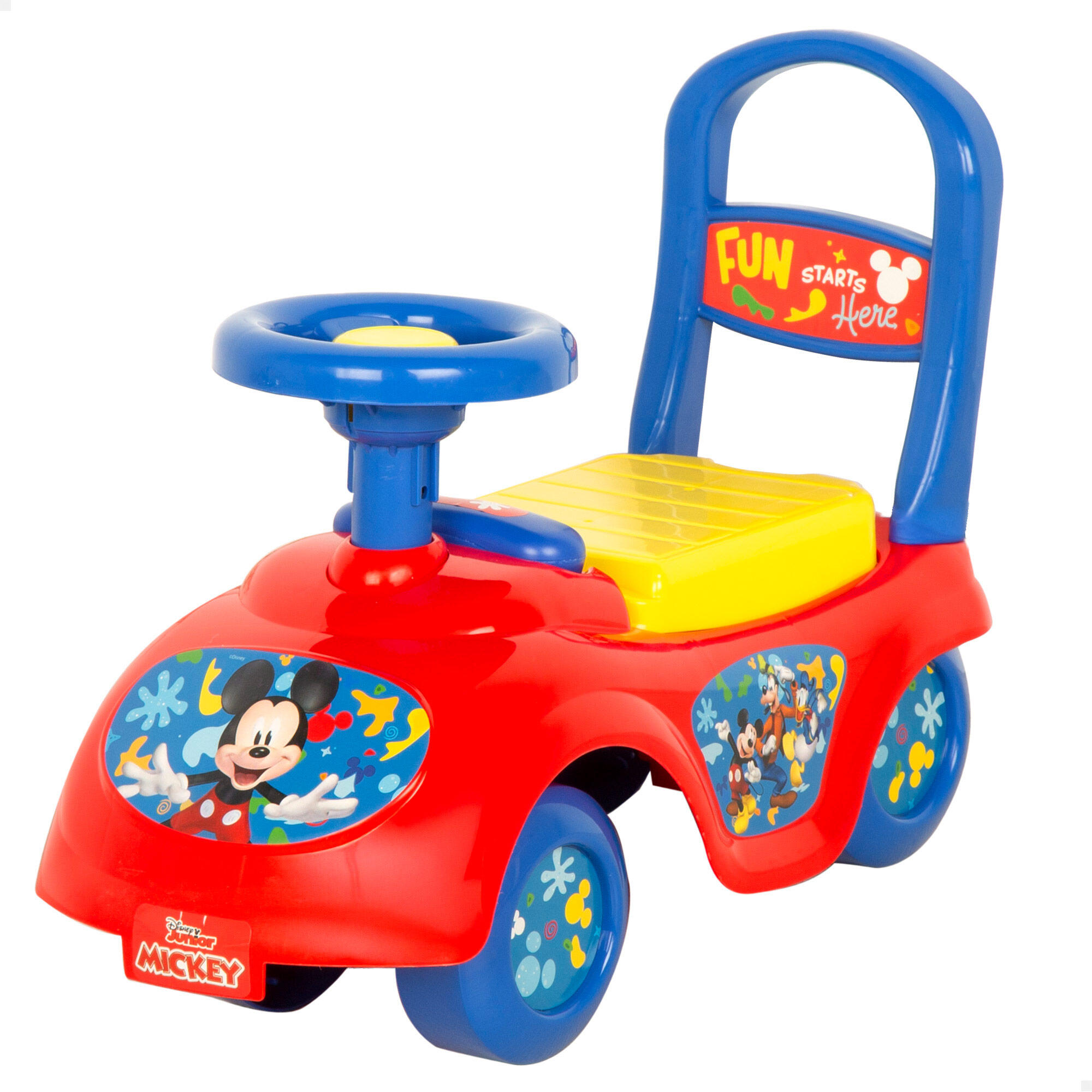 DISNEY Mickey Rides com telefone, buzina e arrumação