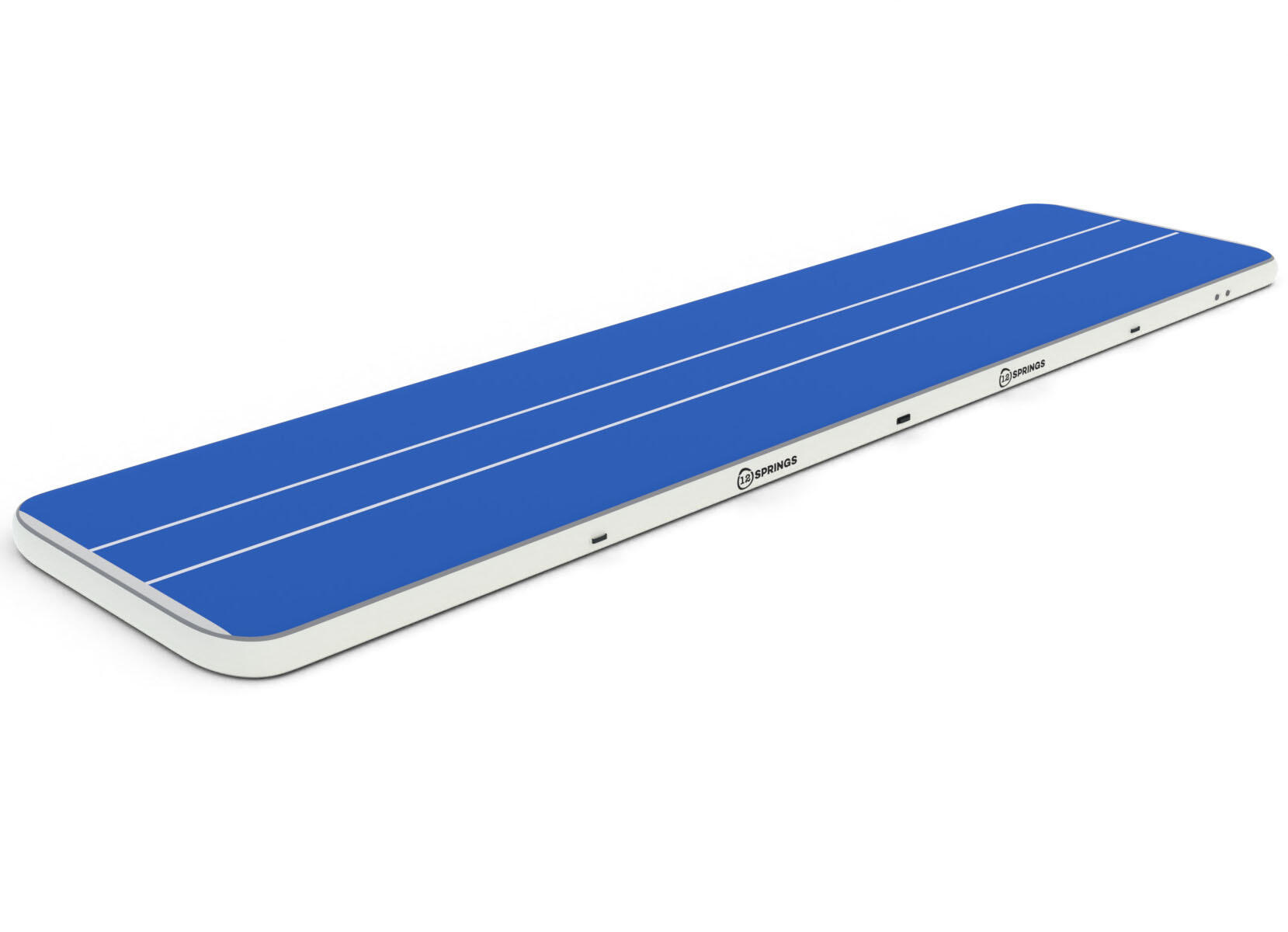 12SPRINGS Airtrack 12spring 1500x300x30 cm Pro Blauw/Wit
