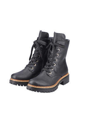 Rieker Damen Biker Boots Stiefelette Stiefel 72612-00 schwarz