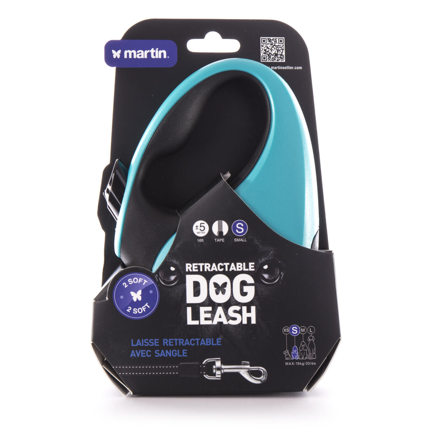 Laisse pour chien sangle Martin Sellier 2 Soft S 2/2
