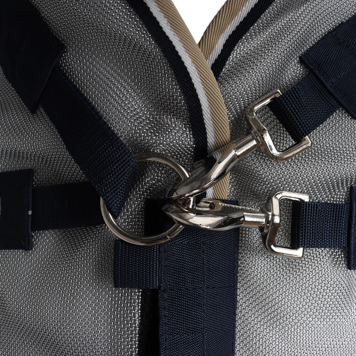 Vliegendeken Horseware Rambo Protector Met Hals Zilver-blauw 5/6