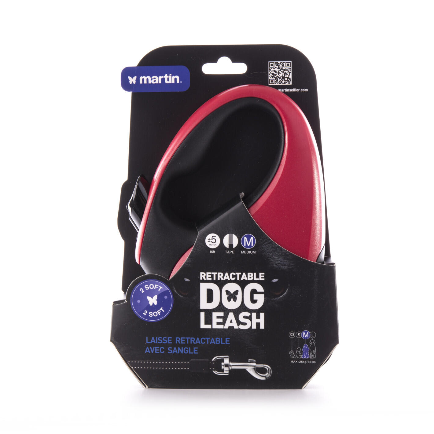 Laisse pour chien sangle Martin Sellier 2 Soft M 2/2