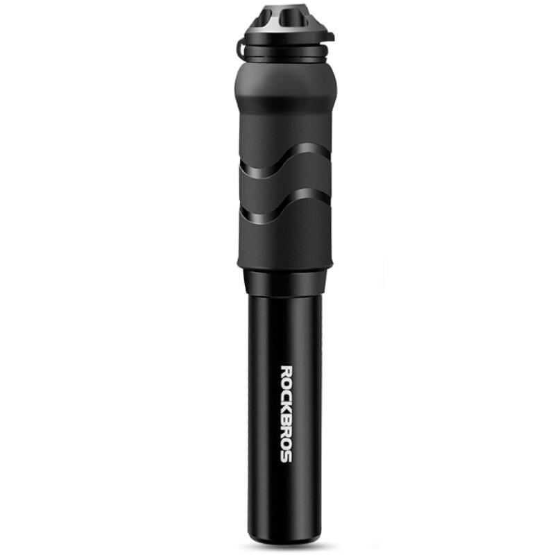 Pompka rowerowa mini z wężykiem Rockbros aluminiowa 6/6