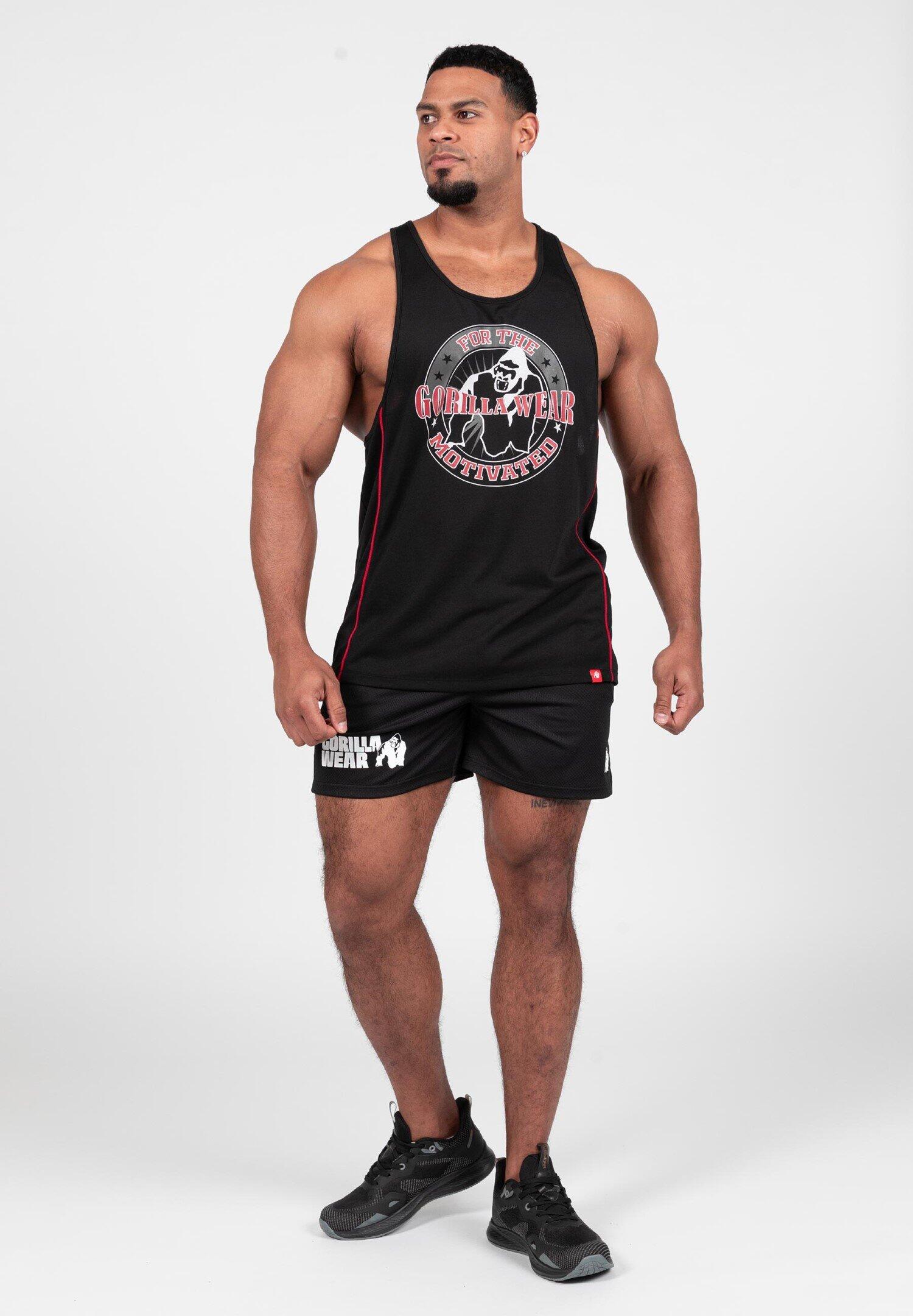 Casper Stringer-Tanktop - Schwarz/Rot 3/6