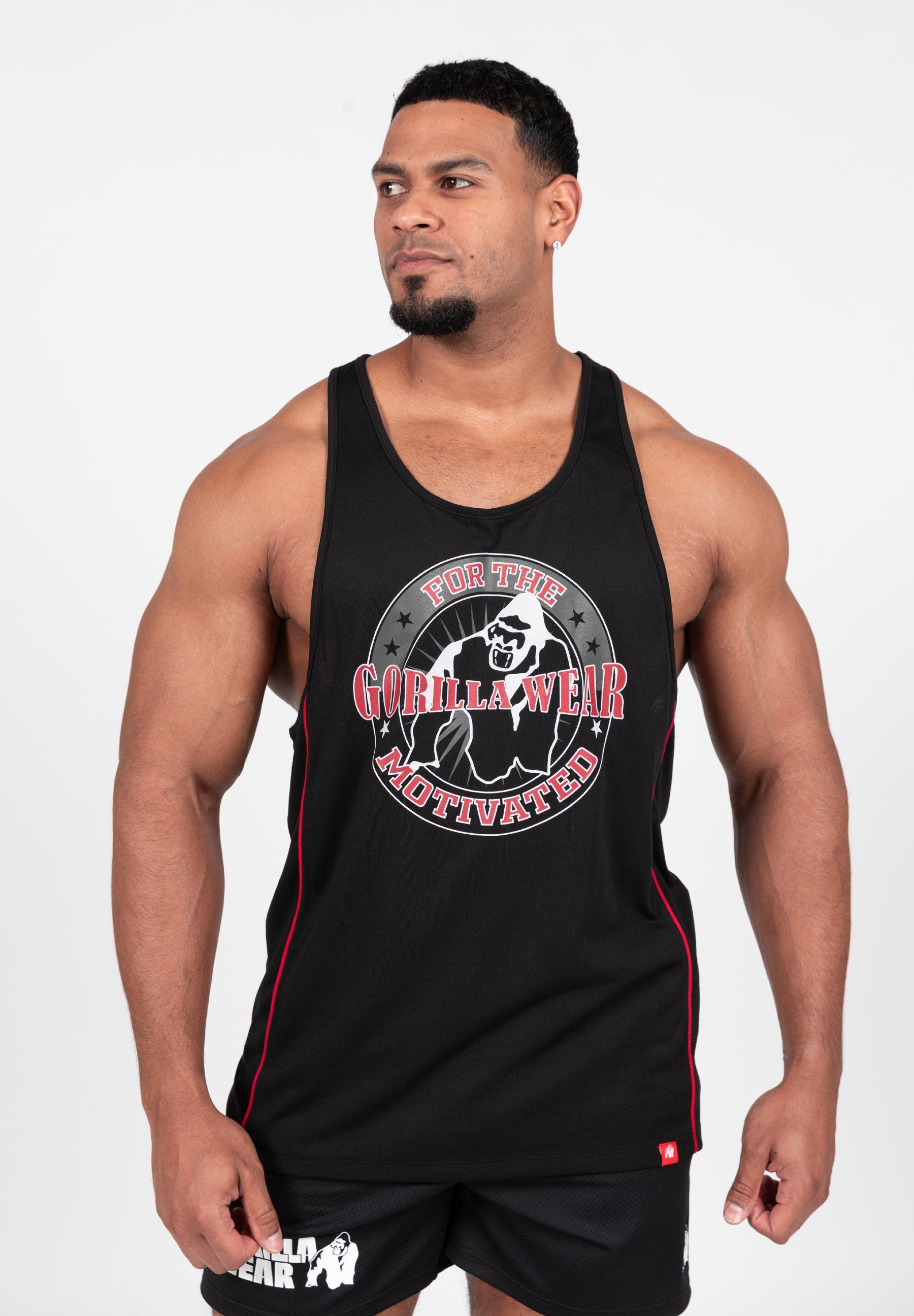 Casper Stringer-Tanktop - Schwarz/Rot 1/6