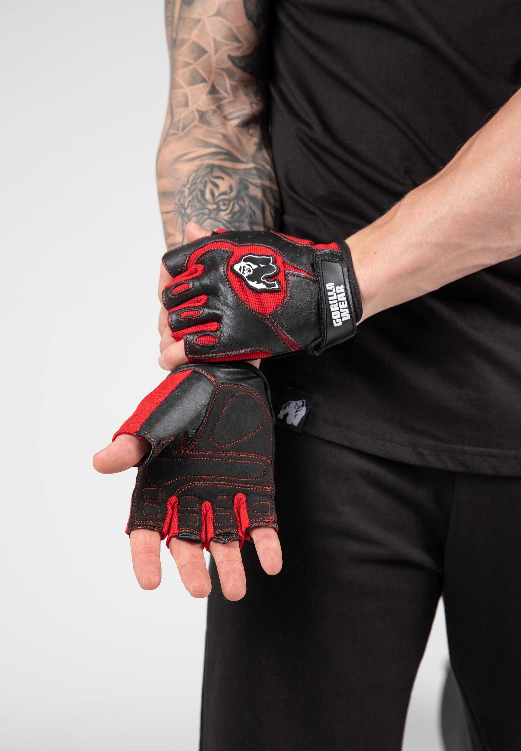 Mitchell Training Gloves - Black/Red 2/5