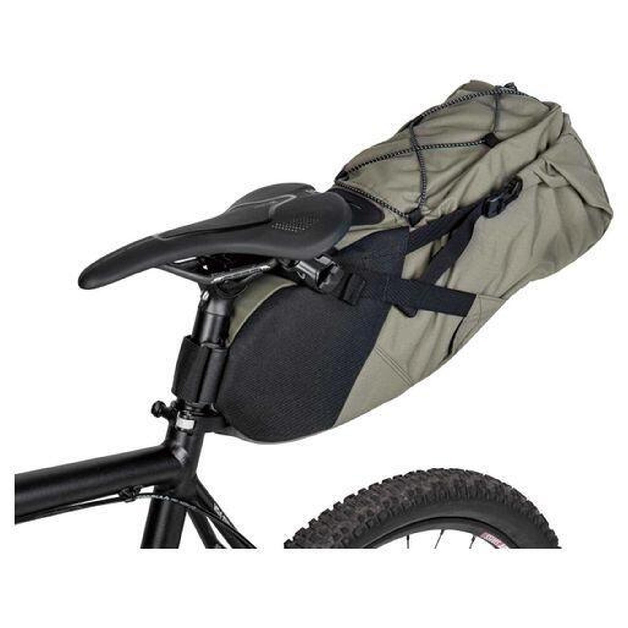 Geanta Tija Sa Bicicleta Topeak BackLoader TBP-BL3G - 15 L, Verde - logo Gri