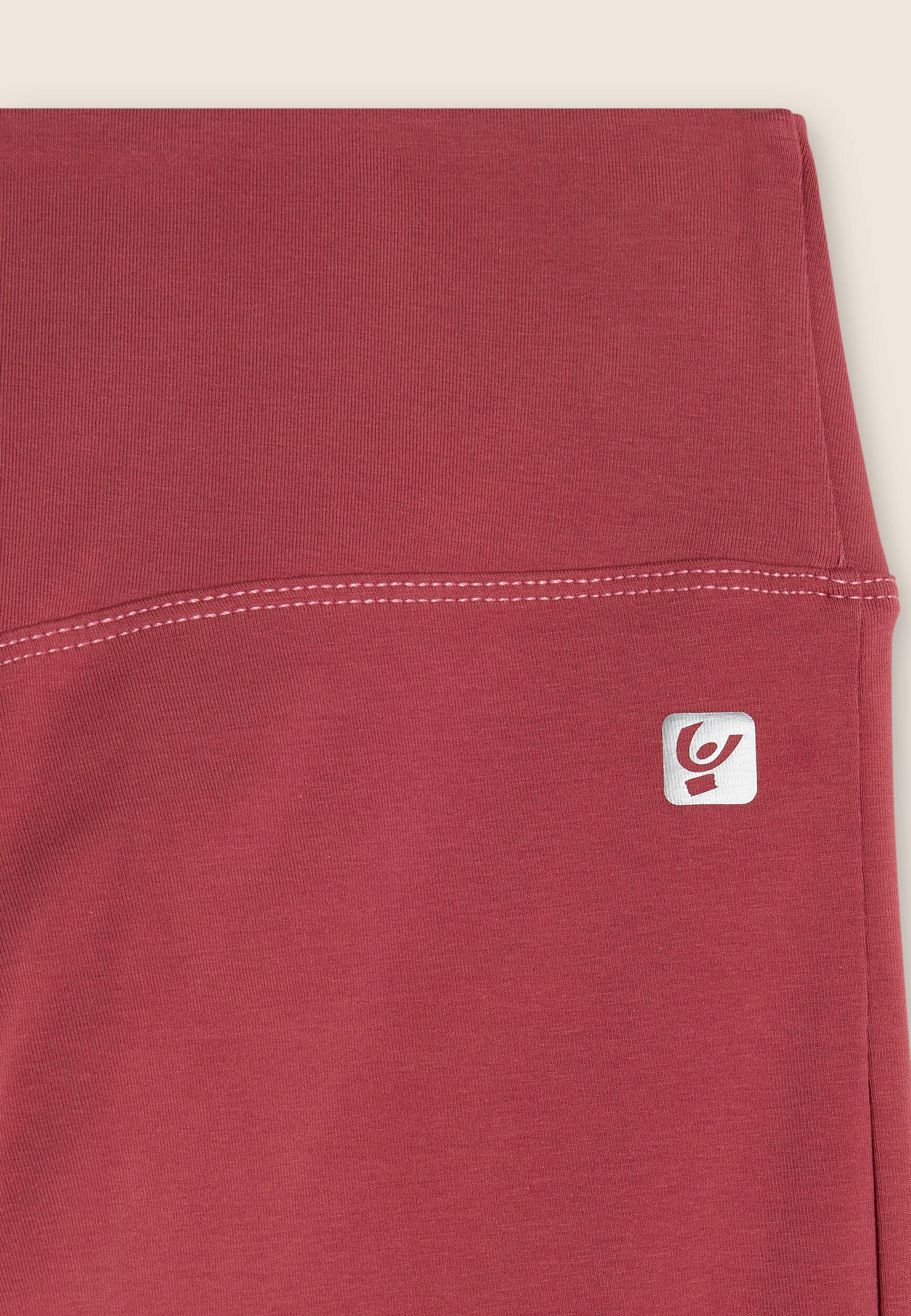 Leggings 7/8 in Jersey Elasticizzato con Vita Regular 3/3