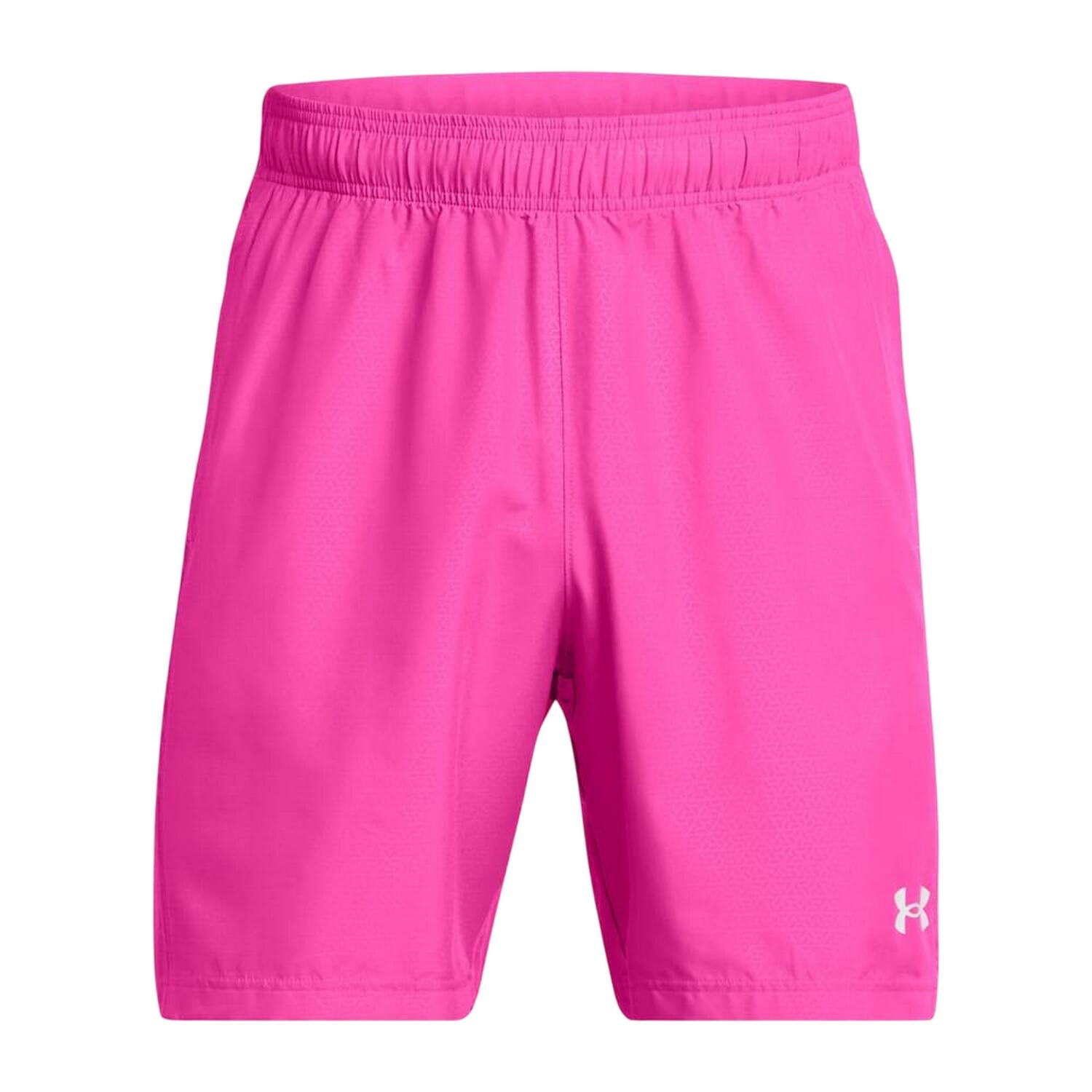 UNDER ARMOUR Pantaloncini Goffrato Tessuto Allenamento Uomo Under Armour HalfBack Rosa