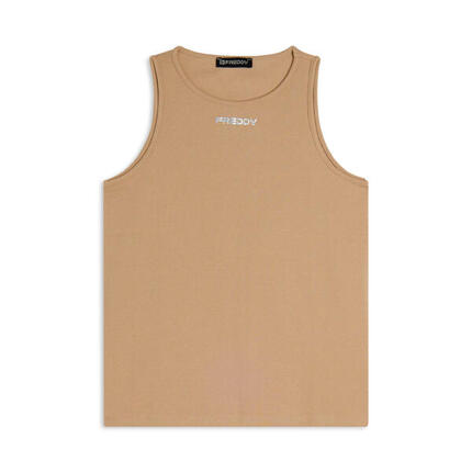 Débardeur à coupe classique pour femmes en coton élastique