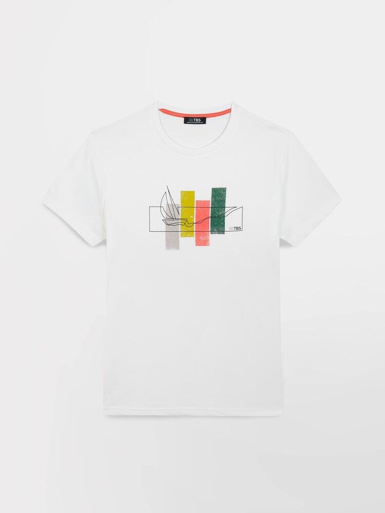 Camiseta Blanca de Hombre TBS Arctique 2/5