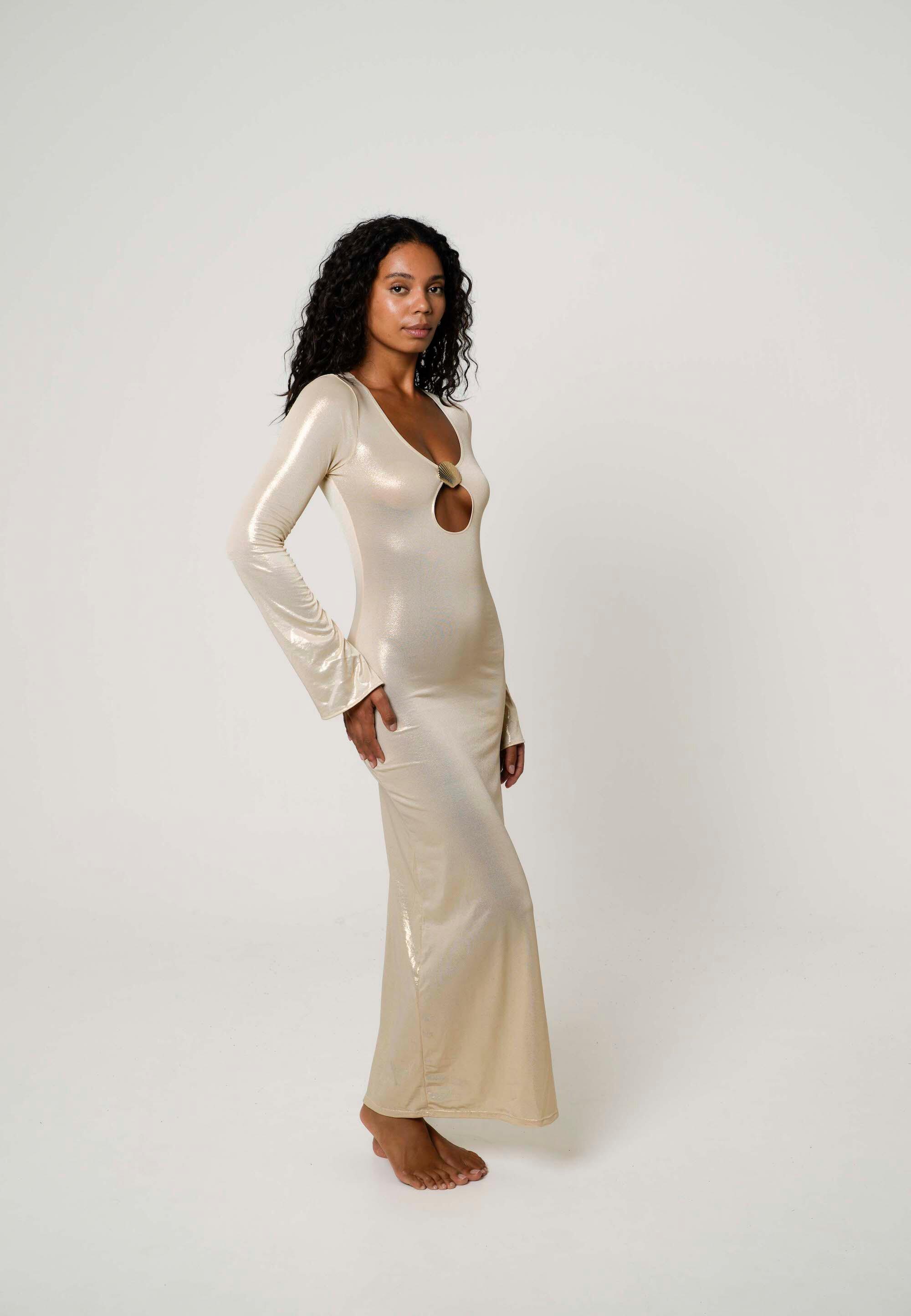 Maxikleid Scallop Shell 4/5