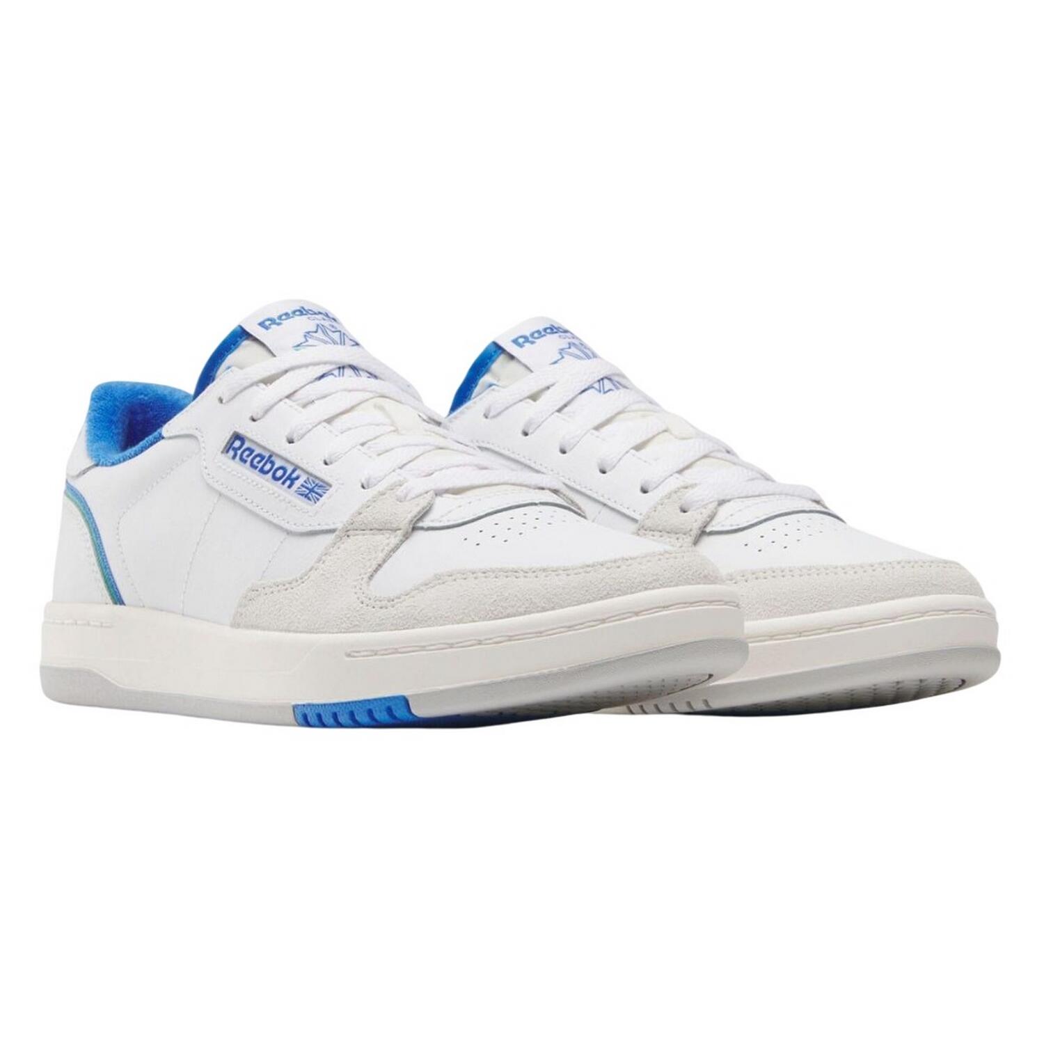 REEBOK Unisex Adult Phase Court Suede Trainers (White/Blue)
