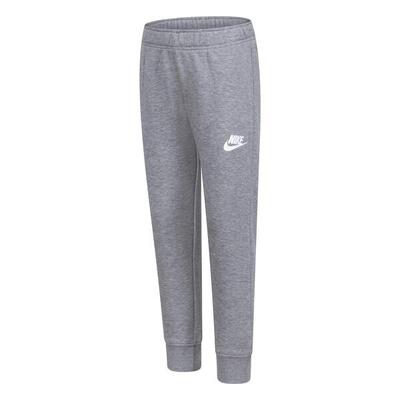 Kinder/kids club fleece geribd manchet joggingbroek (grijs)