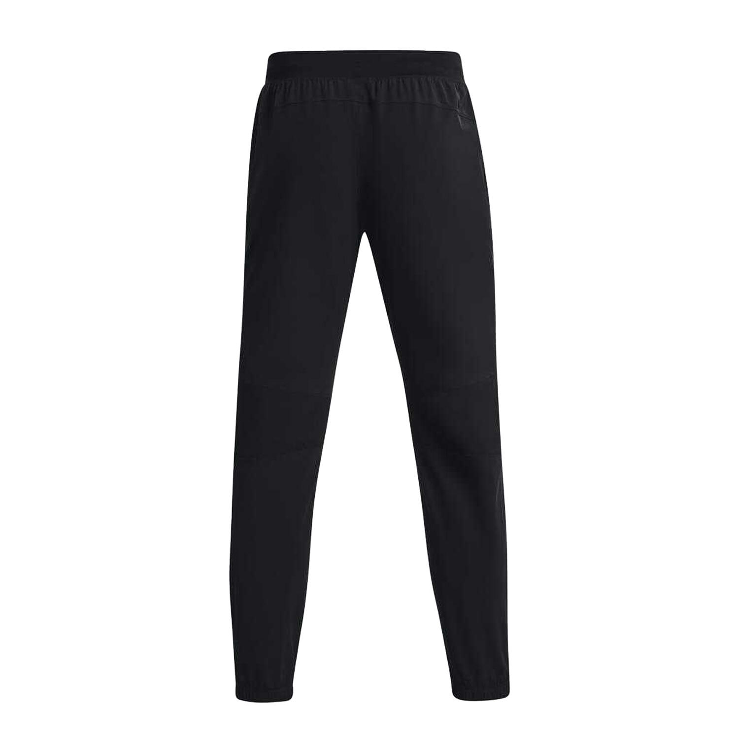 Men's Jogging Pants Under Armour Black Regular Fit, Elastic Waist 2/4