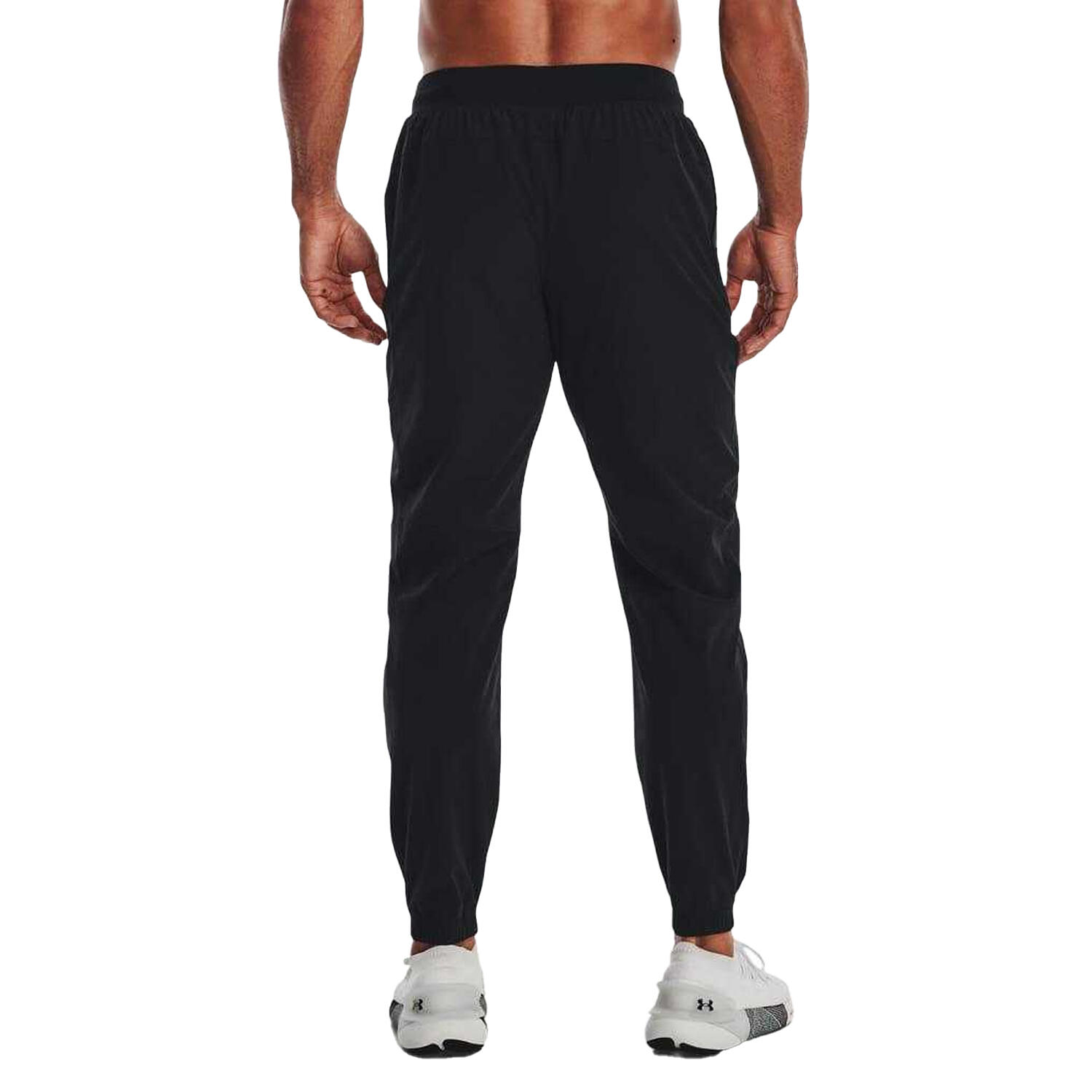 Men's Jogging Pants Under Armour Black Regular Fit, Elastic Waist 4/4