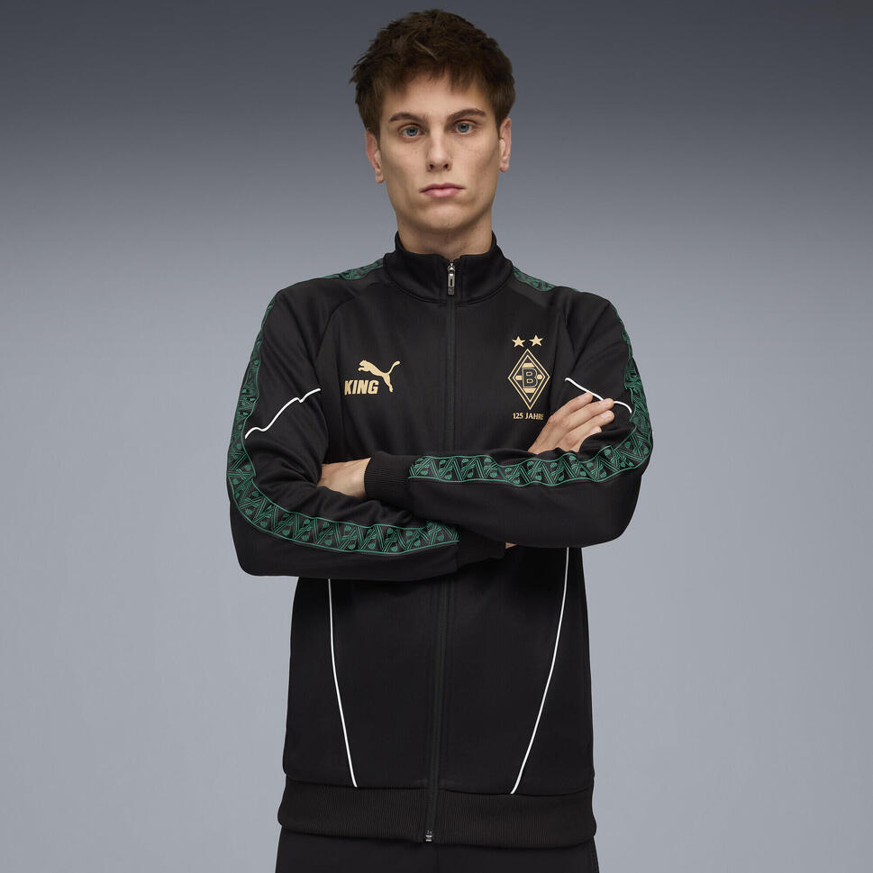 Męska kurtka Borussia Mönchengladbach KING Anthem PUMA Black Gold