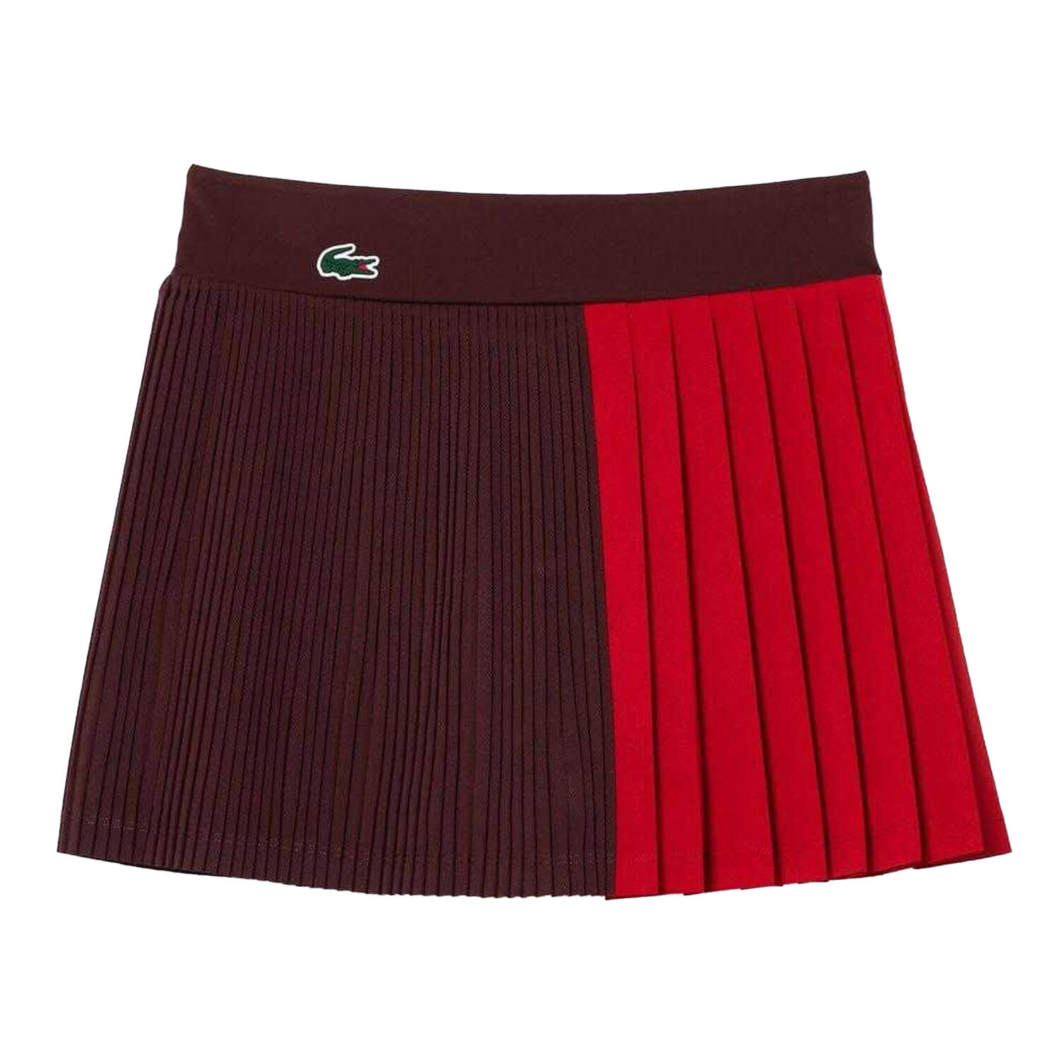 LACOSTE Womens/Ladies Ultra Dry Tennis Skirt (Maroon Red)