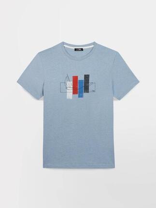 Camiseta Azul TBS Horizon para Hombre