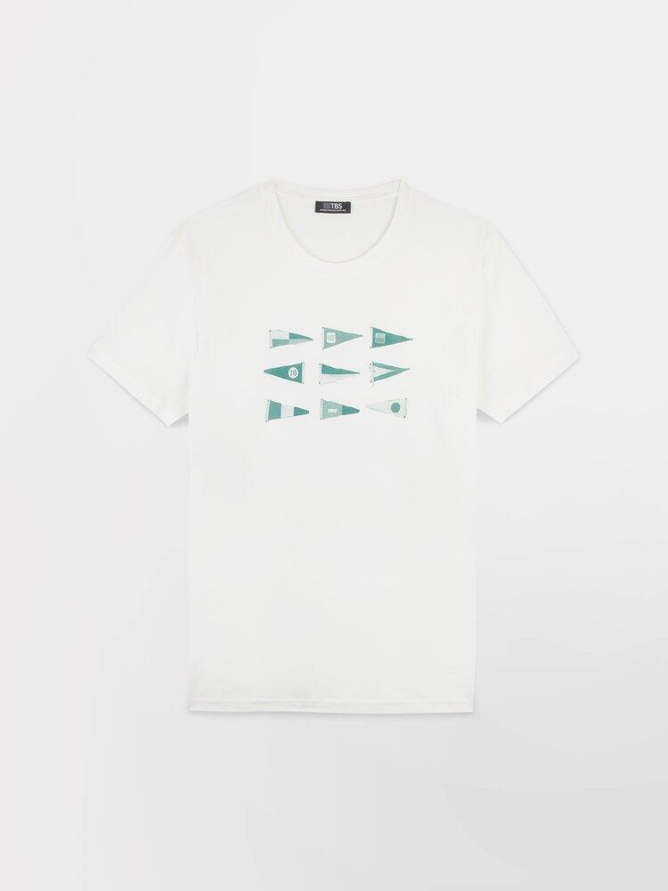 Camiseta Blanca de Hombre TBS ALBERTEE 2/5