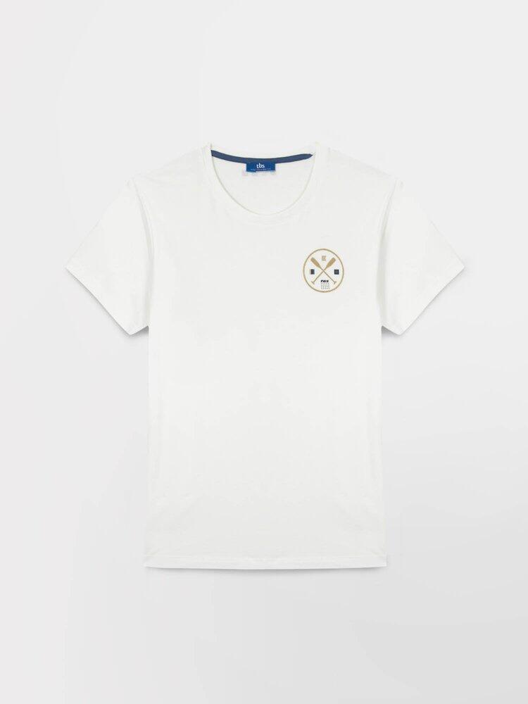 Camiseta Blanca de Hombre TBS Arctique Cuello Redondo 2/5