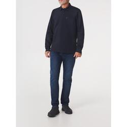 Polo manches longues Homme - BOBBYPOL Bleu Marine