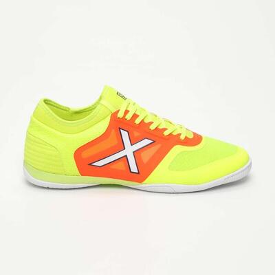Zapatilla de fútbol sala MUNICH Tiga amarillo y naranja