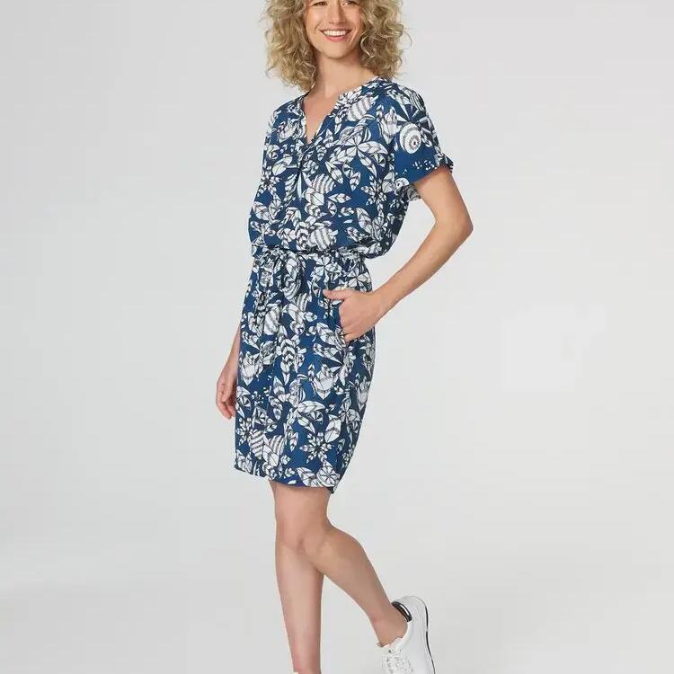 Women's Floral Navy Dress TBS JANIEROB