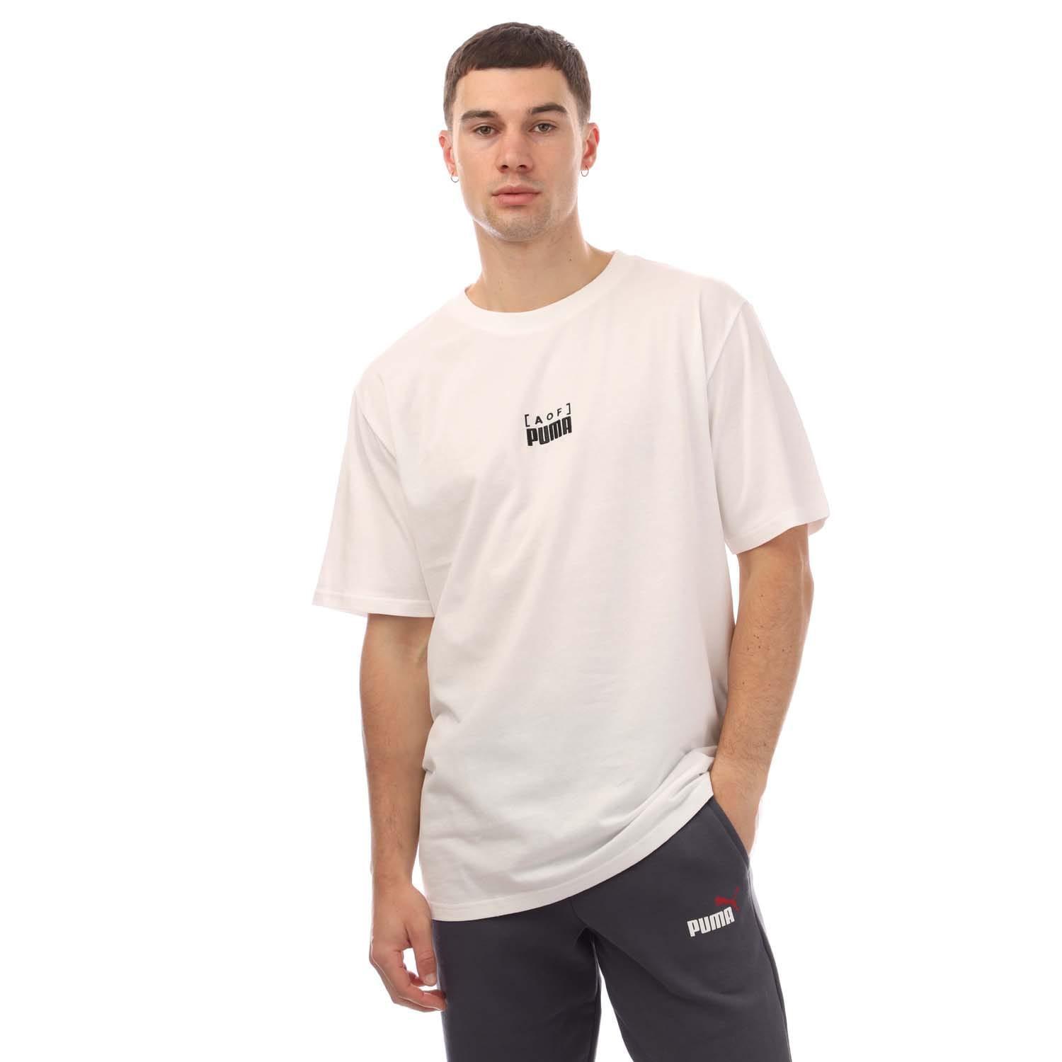 PUMA Maglietta Uomo Puma AOF Making Of A King Bianco