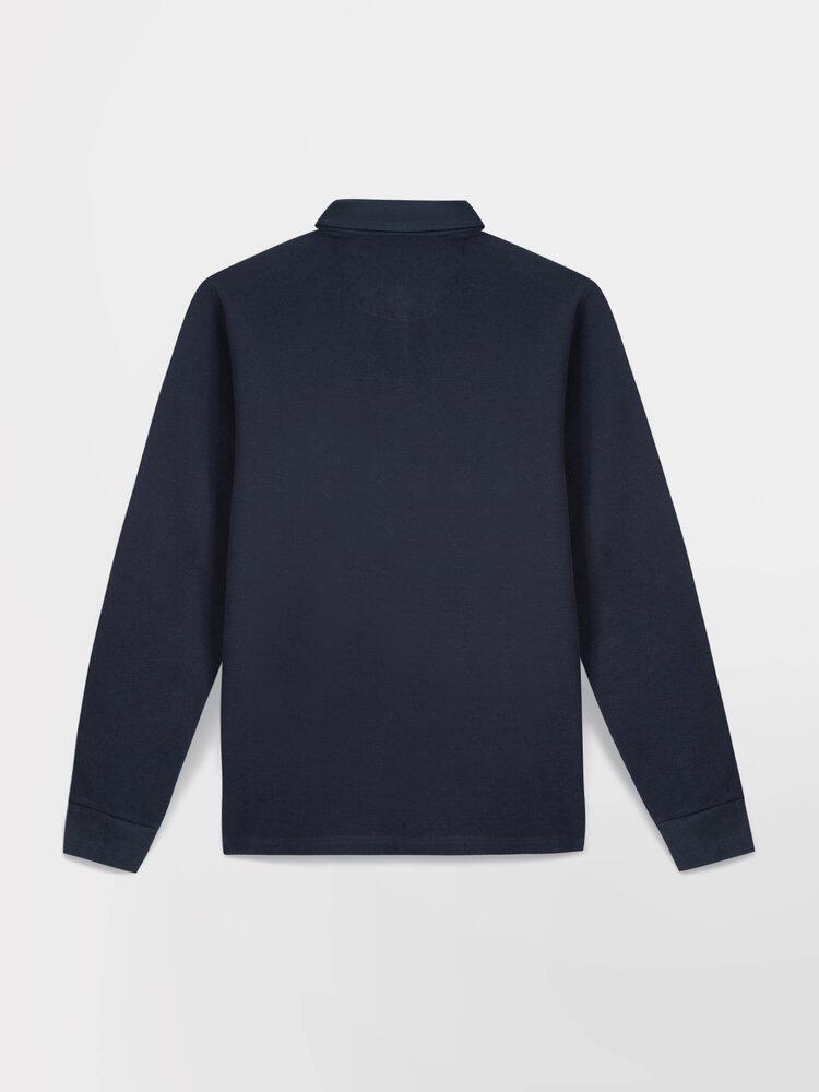Polo de Manga Larga Azul Marino para Hombre TBS CAVEZPOL 5/5