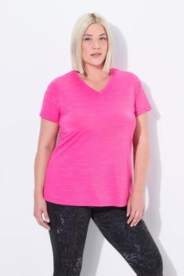 Dames functioneel shirt mesh inzetten v-hals korte mouw